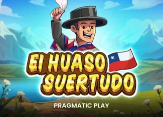 Portada del juego El Huaso Suertudo, firmado por Pragmatic Play, con bandera chilena.